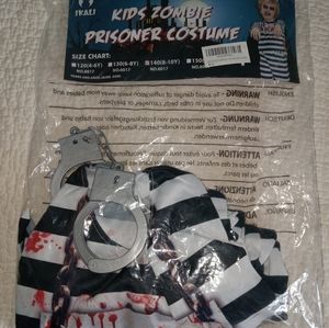 Kids Zombie Prisoner Costume Size 8-10 Y